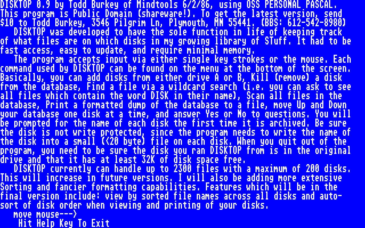 Disktop atari screenshot